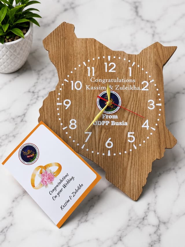 17 inch Customized wooden clock