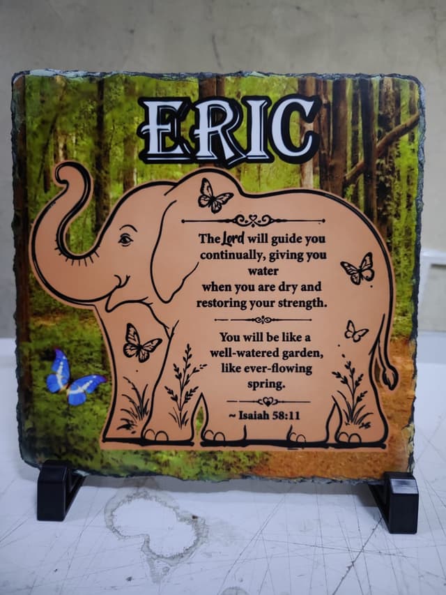 A4 Customized rock plaque