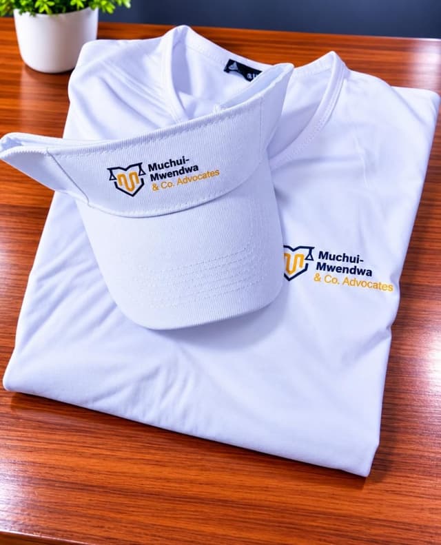Customized V-neck tshirt and cap